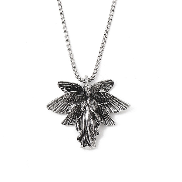 PandaHall Zinc Alloy Pendant Necklaces, 201 Stainless Steel Chains Necklaces, Angel & Fairy, 23.43 inch(59.5cm), pendant: 38x44mm 201...
PandaHall Zinc Alloy Pendant Necklaces, 201 Stainless Steel Chains Necklaces, Angel & Fairy, 23.43 inch(59.5cm), pendant: 38x44mm 201...