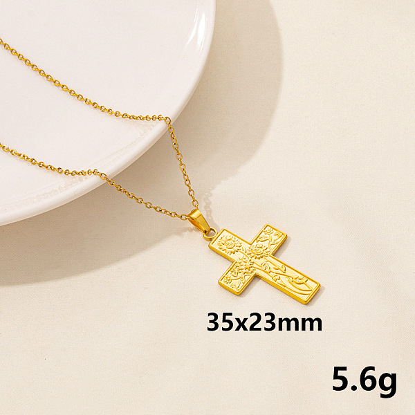 PandaHall Stainless Steel Cross Pendant Necklace, Fashion Jewelry for Women Stainless Steel Cross
PandaHall Stainless Steel Cross Pendant Necklace, Fashion Jewelry for Women Stainless Steel Cross