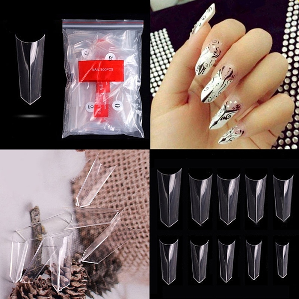 PandaHall Plastic Seamless False Nail Tips, Practice Manicure Nail Art Tool, Clear, 14.8~24.5x5.9~11.6mm, about 500pcs/bag Plastic Clear
PandaHall Plastic Seamless False Nail Tips, Practice Manicure Nail Art Tool, Clear, 14.8~24.5x5.9~11.6mm, about 500pcs/bag Plastic Clear