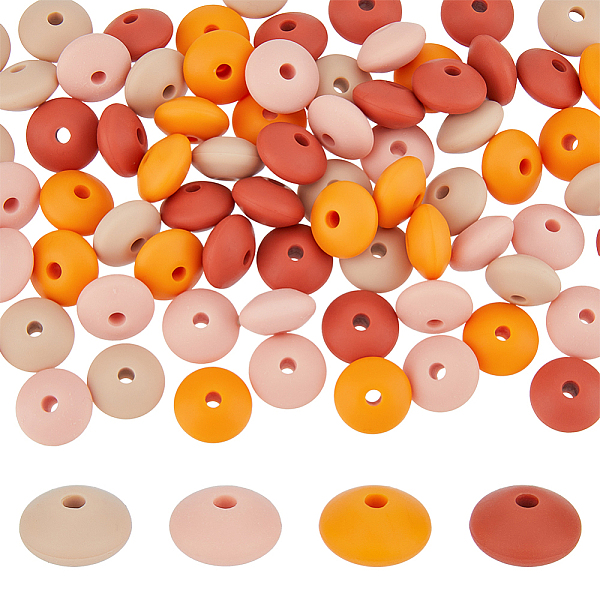 PandaHall DICOSMETIC 80Pcs 2 Bags Rondelle Food Grade Eco-Friendly Silicone Focal Beads, Chewing Beads For Teethers, DIY Nursing Necklaces..., Orange
PandaHall DICOSMETIC 80Pcs 2 Bags Rondelle Food Grade Eco-Friendly Silicone Focal Beads, Chewing Beads For Teethers, DIY Nursing Necklaces..., Orange