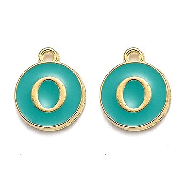 PandaHall Golden Plated Alloy Enamel Charms, Enamelled Sequins, Flat Round with Alphabet, Letter.O, Green, 14x12x2mm, Hole: 1.5mm...
PandaHall Golden Plated Alloy Enamel Charms, Enamelled Sequins, Flat Round with Alphabet, Letter.O, Green, 14x12x2mm, Hole: 1.5mm...