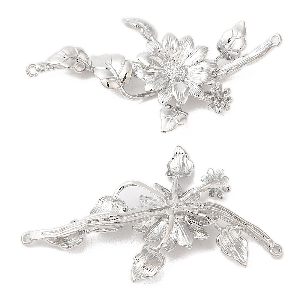 PandaHall Brass Connector Charms, Sunflower Links, for Bridal Headwear Making Findings, Real Platinum Plated, 32x53x6mm, Hole: 1.2mm Brass...
PandaHall Brass Connector Charms, Sunflower Links, for Bridal Headwear Making Findings, Real Platinum Plated, 32x53x6mm, Hole: 1.2mm Brass...