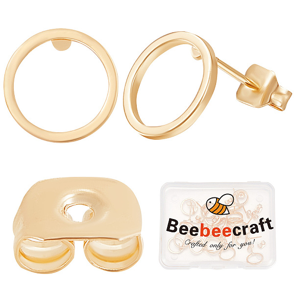 PandaHall Beebeecraft 20Pcs Brass Circle Stud Earrings with Ear Nut for Women, Long-Lasting Plated, Nickel Free, Real 18K Gold Plated...
PandaHall Beebeecraft 20Pcs Brass Circle Stud Earrings with Ear Nut for Women, Long-Lasting Plated, Nickel Free, Real 18K Gold Plated...