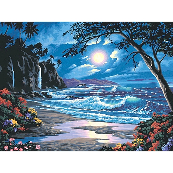 PandaHall DIY Scenery Theme Diamond Painting Kits, Including Canvas, Resin Rhinestones, Diamond Sticky Pen, Tray Plate and Glue Clay, Beach...
PandaHall DIY Scenery Theme Diamond Painting Kits, Including Canvas, Resin Rhinestones, Diamond Sticky Pen, Tray Plate and Glue Clay, Beach...
