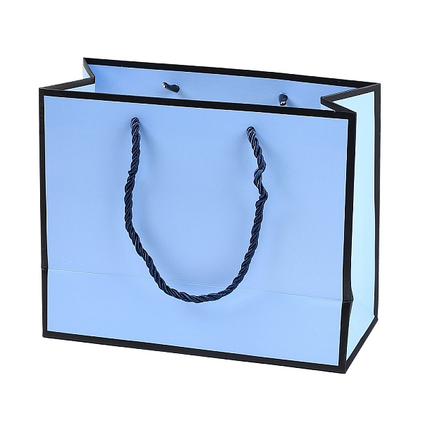 PandaHall Rectangle Paper Bags with Rope Handles, for Gift Bags and Shopping Bags, Cornflower Blue, 27x8x21cm Paper Rectangle
PandaHall Rectangle Paper Bags with Rope Handles, for Gift Bags and Shopping Bags, Cornflower Blue, 27x8x21cm Paper Rectangle