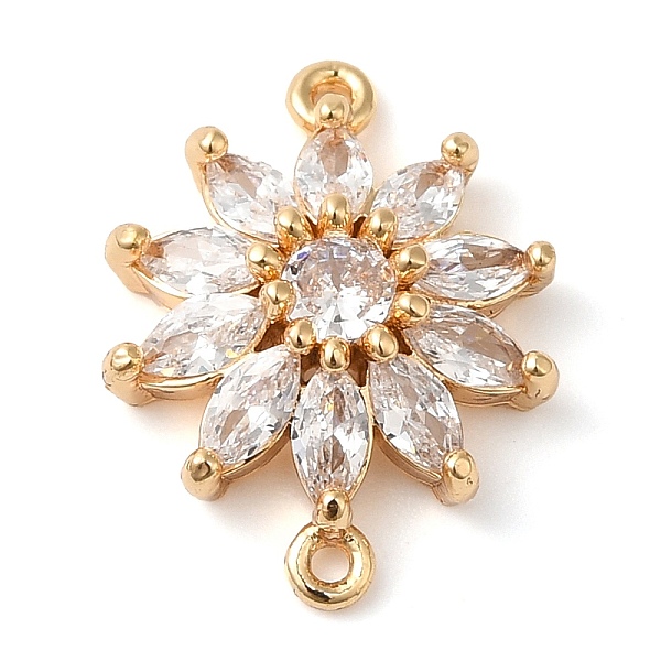PandaHall Brass Pave Clear Cubic Zirconia Connector Charms, Flower Links, Real 18K Gold Plated, 15x12x4mm, Hole: 0.9mm Brass+Cubic Zirconia...
PandaHall Brass Pave Clear Cubic Zirconia Connector Charms, Flower Links, Real 18K Gold Plated, 15x12x4mm, Hole: 0.9mm Brass+Cubic Zirconia...