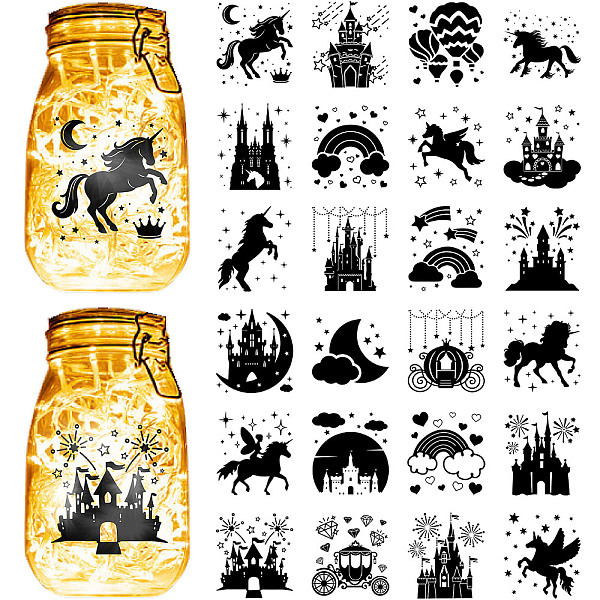 PandaHall CREATCABIN 24Pcs Unicorn Castle Silhouettes Mason Jar Decor Star Laser Cut Cardboard Scrapbook Cutouts Die Cuts PVC for Crafting...
PandaHall CREATCABIN 24Pcs Unicorn Castle Silhouettes Mason Jar Decor Star Laser Cut Cardboard Scrapbook Cutouts Die Cuts PVC for Crafting...
