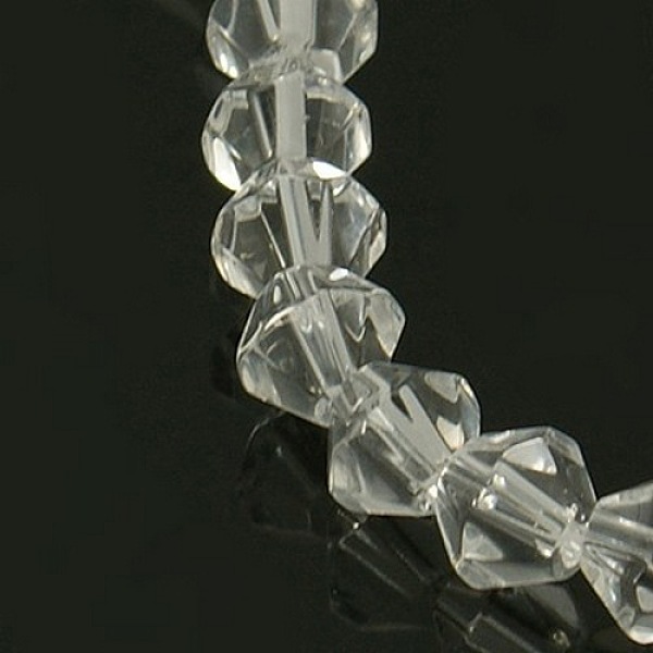 PandaHall Half-Handmade Transparent Glass Beads Strands, Bicone, Clear, 6mm, Hole: 1mm, about 46pcs/strand, 10.63 inch Glass Bicone Clear
PandaHall Half-Handmade Transparent Glass Beads Strands, Bicone, Clear, 6mm, Hole: 1mm, about 46pcs/strand, 10.63 inch Glass Bicone Clear