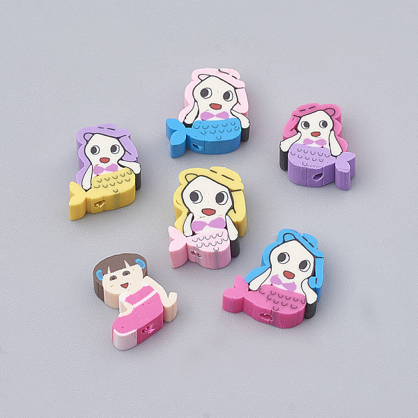 PandaHall Handmade Polymer Clay Beads, Mermaid, Mixed Color, 10~12.5x9~11x3~4.5mm, Hole: 0.8~1.5mm Polymer Clay Fish Multicolor
PandaHall Handmade Polymer Clay Beads, Mermaid, Mixed Color, 10~12.5x9~11x3~4.5mm, Hole: 0.8~1.5mm Polymer Clay Fish Multicolor