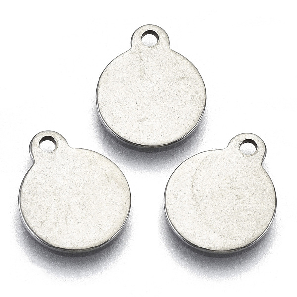 PandaHall 201 Stainless Steel Charms, Laser Cut, Stamping Blank Tag, Flat Round, Stainless Steel Color, 12x10x0.7mm, Hole: 1.4mm 201...
PandaHall 201 Stainless Steel Charms, Laser Cut, Stamping Blank Tag, Flat Round, Stainless Steel Color, 12x10x0.7mm, Hole: 1.4mm 201...