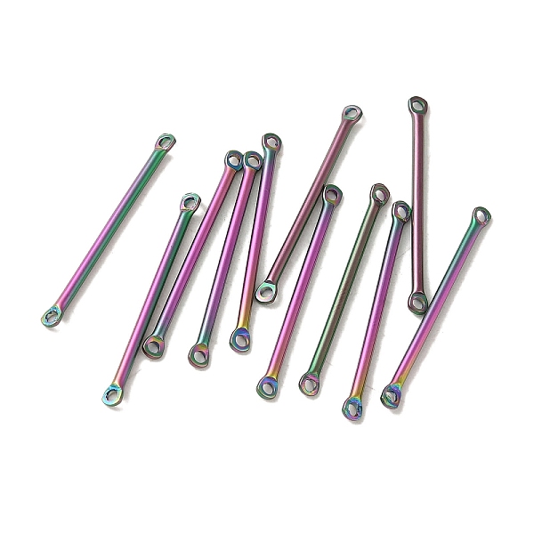 PandaHall Ion Plating(IP) 304 Stainless Steel Links, Bar Connector Charms, Rainbow Color, 30x2.5x1.5mm, Hole: 1.4mm 304 Stainless Steel...
PandaHall Ion Plating(IP) 304 Stainless Steel Links, Bar Connector Charms, Rainbow Color, 30x2.5x1.5mm, Hole: 1.4mm 304 Stainless Steel...