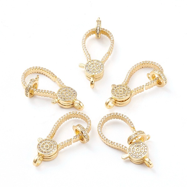 PandaHall Brass Micro Pave Clear Cubic Zirconia Lobster Claw Clasp, Long-Lasting Plated, Real 18K Gold Plated, 28.5x13x4.5mm, Hole: 2.8mm...
PandaHall Brass Micro Pave Clear Cubic Zirconia Lobster Claw Clasp, Long-Lasting Plated, Real 18K Gold Plated, 28.5x13x4.5mm, Hole: 2.8mm...