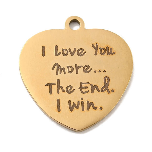 PandaHall Valentine's Day Vacuum Plating 201 Stainless Steel Pendants, Love Message Charms, Heart with Word Charms, Real 18K Gold Plated...
PandaHall Valentine's Day Vacuum Plating 201 Stainless Steel Pendants, Love Message Charms, Heart with Word Charms, Real 18K Gold Plated...