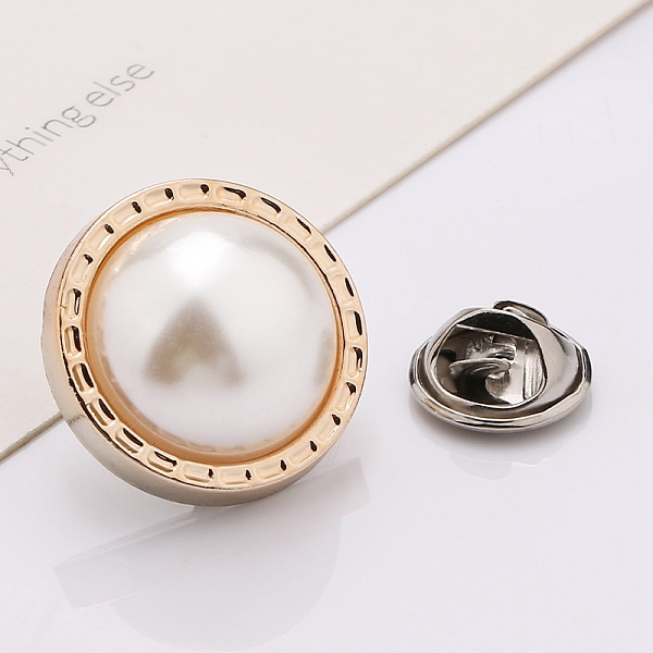 PandaHall Plastic Brooch, Alloy Pin, with Plastic Bead, for Garment Accessories, Round, White, 25mm Plastic Round White
PandaHall Plastic Brooch, Alloy Pin, with Plastic Bead, for Garment Accessories, Round, White, 25mm Plastic Round White