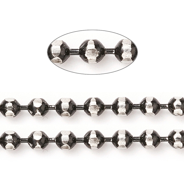 PandaHall 304 Stainless Steel Ball Chains, with Spool, Black, 2mm, about 32.8 Feet(10m)/roll 304 Stainless Steel Black
PandaHall 304 Stainless Steel Ball Chains, with Spool, Black, 2mm, about 32.8 Feet(10m)/roll 304 Stainless Steel Black