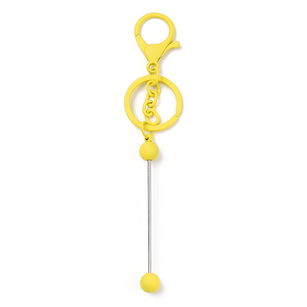 PandaHall Spray Painted Alloy Bar Beadable Keychain for Jewelry Making DIY Crafts, with Alloy Lobster Clasps and Iron Ring, Yellow...
PandaHall Spray Painted Alloy Bar Beadable Keychain for Jewelry Making DIY Crafts, with Alloy Lobster Clasps and Iron Ring, Yellow...