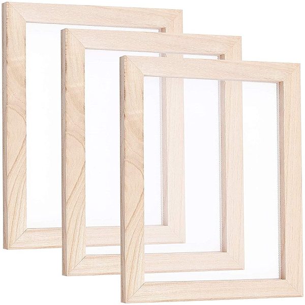 PandaHall SUPERFINDINGS 3Pcs 24.9x19x1.2cm Rectangle Burly Wood Paper Making Mould Frame Screen Tools Deckle Screen Printing Frame for DIY..., Orange
PandaHall SUPERFINDINGS 3Pcs 24.9x19x1.2cm Rectangle Burly Wood Paper Making Mould Frame Screen Tools Deckle Screen Printing Frame for DIY..., Orange