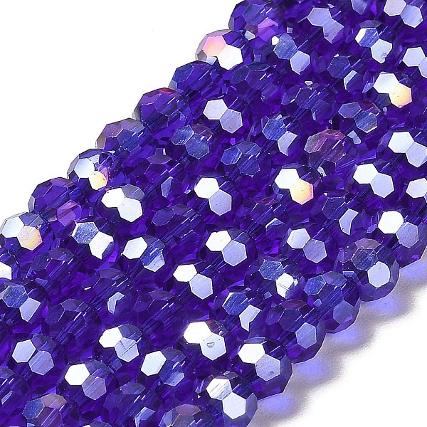 PandaHall Transparent Glass Beads, 32 Facets, AB Color Plated, Round, Mauve, 6x5.5mm, Hole: 1.2mm, about 91~93pcs/strand, 19.57''~19.92''..., Purple
PandaHall Transparent Glass Beads, 32 Facets, AB Color Plated, Round, Mauve, 6x5.5mm, Hole: 1.2mm, about 91~93pcs/strand, 19.57''~19.92''..., Purple