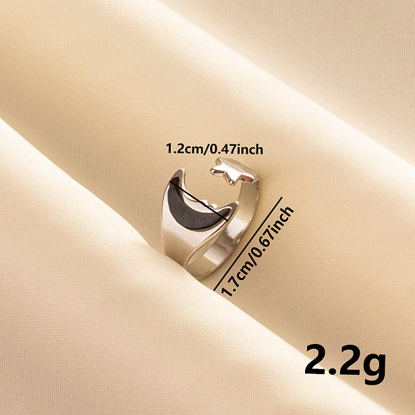 PandaHall Stylish 304 Stainless Steel Enamel Cuff Ring, Moon & Star Wide Band Open Ring for Women, Stainless Steel Color 304 Stainless Steel...
PandaHall Stylish 304 Stainless Steel Enamel Cuff Ring, Moon & Star Wide Band Open Ring for Women, Stainless Steel Color 304 Stainless Steel...