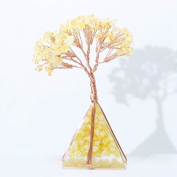 PandaHall Natural Citrine Tree of Life Feng Shui Ornaments, with Resin Organite Pyramid, Home Display Decorations, 50x50x110mm Citrine Tree...
PandaHall Natural Citrine Tree of Life Feng Shui Ornaments, with Resin Organite Pyramid, Home Display Decorations, 50x50x110mm Citrine Tree...