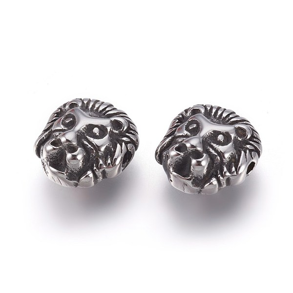 PandaHall 304 Stainless Steel Beads, Lion, Antique Silver, 12x11x6mm, Hole: 1.2mm 304 Stainless Steel Lion
PandaHall 304 Stainless Steel Beads, Lion, Antique Silver, 12x11x6mm, Hole: 1.2mm 304 Stainless Steel Lion