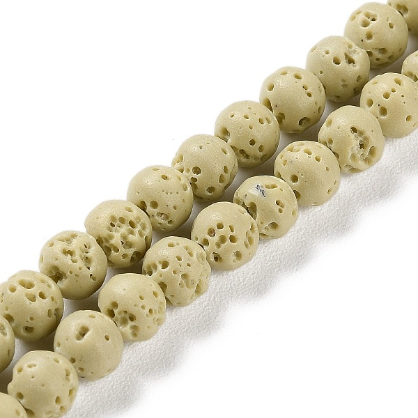 PandaHall Synthetic Lava Rock Dyed Beads Strands, Round, Beige, 6~6.5mm, Hole: 1mm, about 63pcs/strand, 15.16''(38.5cm) Lava Rock Round..., Yellow
PandaHall Synthetic Lava Rock Dyed Beads Strands, Round, Beige, 6~6.5mm, Hole: 1mm, about 63pcs/strand, 15.16''(38.5cm) Lava Rock Round..., Yellow