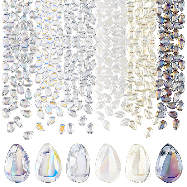 PandaHall 240Pcs 6 Colors Transparent Spray Painted Glass Charms, AB Color Plated, Teardrop, Mixed Color, 9x6x6mm, Hole: 1mm, 40Pcs/color..., Multicolor
PandaHall 240Pcs 6 Colors Transparent Spray Painted Glass Charms, AB Color Plated, Teardrop, Mixed Color, 9x6x6mm, Hole: 1mm, 40Pcs/color..., Multicolor
