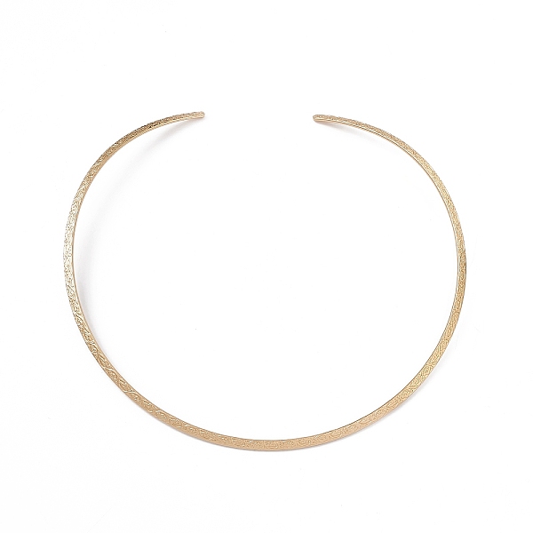 PandaHall Vacuum Plating 304 Stainless Steel Floral Textured Wire Necklace Making, Rigid Necklaces, Minimalist Choker, Cuff Collar, Golden...
PandaHall Vacuum Plating 304 Stainless Steel Floral Textured Wire Necklace Making, Rigid Necklaces, Minimalist Choker, Cuff Collar, Golden...