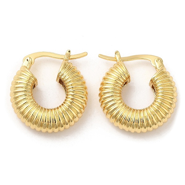 PandaHall Rack Plating Brass Round Hoop Earrings for Women, Lead Free & Cadmium Free, Real 18K Gold Plated, 21x19x6mm Brass
PandaHall Rack Plating Brass Round Hoop Earrings for Women, Lead Free & Cadmium Free, Real 18K Gold Plated, 21x19x6mm Brass
