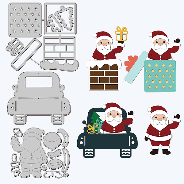 PandaHall GLOBLELAND 3Pcs Christmas Santa Claus Cutting Dies Metal Chimney Gift Box Car Tree Die Cuts Embossing Stencils for Paper Card...
PandaHall GLOBLELAND 3Pcs Christmas Santa Claus Cutting Dies Metal Chimney Gift Box Car Tree Die Cuts Embossing Stencils for Paper Card...