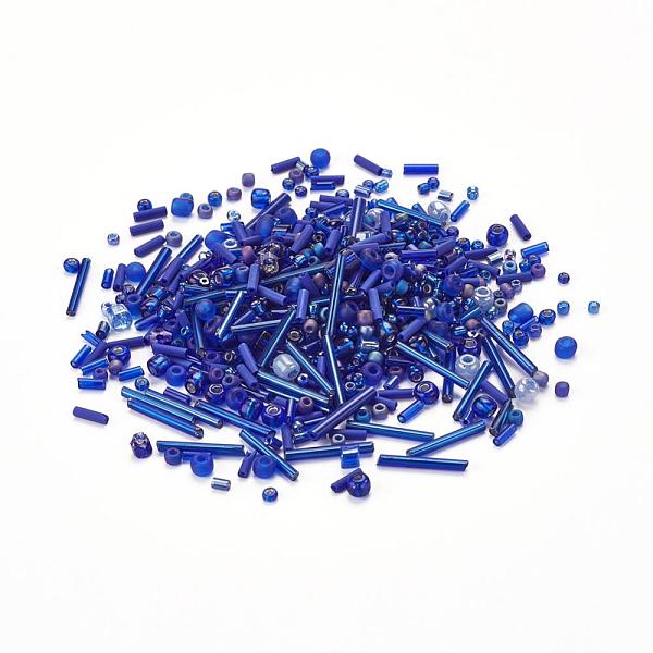 PandaHall Glass Seed Beads, Mixed Style, Mixed Shapes, Blue, 1~7x2~4mm, Hole: 0.7~1mm Glass Mixed Shapes Blue
PandaHall Glass Seed Beads, Mixed Style, Mixed Shapes, Blue, 1~7x2~4mm, Hole: 0.7~1mm Glass Mixed Shapes Blue