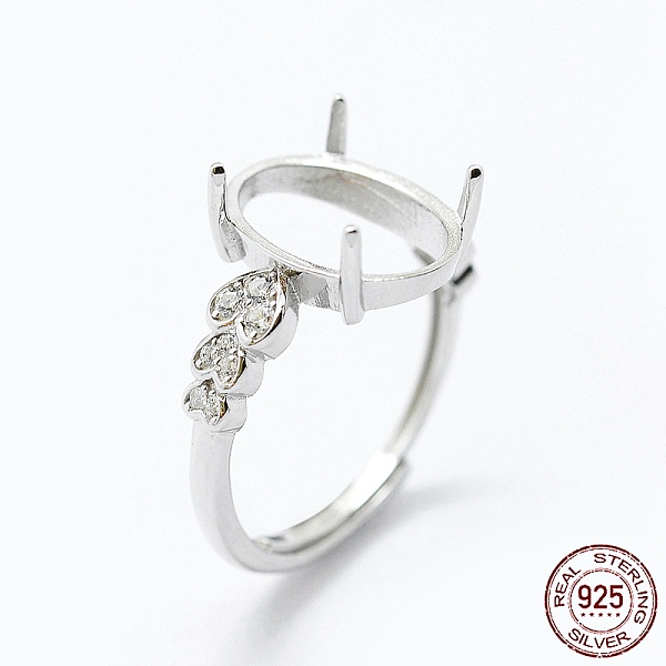 PandaHall Rhodium Plated 925 Sterling Silver Finger Ring Components, with Cubic Zirconia, Adjustable, Heart, Platinum, Size 7(17mm), 2mm..., Clear
PandaHall Rhodium Plated 925 Sterling Silver Finger Ring Components, with Cubic Zirconia, Adjustable, Heart, Platinum, Size 7(17mm), 2mm..., Clear