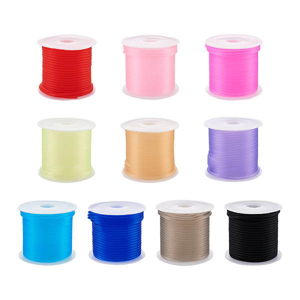 PandaHall Yilisi 10 Bundles 10 Colors Synthetic Rubber Cord, with 10Pcs Plastic Spools, Round, Mixed Color, 2mm, about 5.47 Yards(5m)/Bundle..., Multicolor
PandaHall Yilisi 10 Bundles 10 Colors Synthetic Rubber Cord, with 10Pcs Plastic Spools, Round, Mixed Color, 2mm, about 5.47 Yards(5m)/Bundle..., Multicolor
