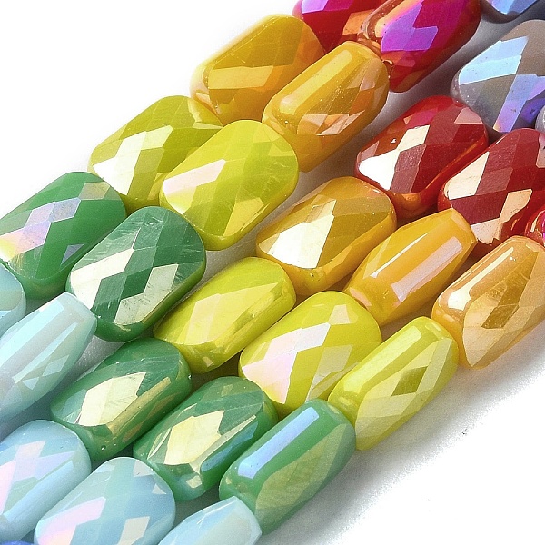 PandaHall Electroplate Glass Beads Strands, Faceted, Rectangle, Mixed Color, 9x6x4.5mm, Hole: 1mm, about 21pcs/strand, 7.68 inch(19.5cm)..., Multicolor
PandaHall Electroplate Glass Beads Strands, Faceted, Rectangle, Mixed Color, 9x6x4.5mm, Hole: 1mm, about 21pcs/strand, 7.68 inch(19.5cm)..., Multicolor