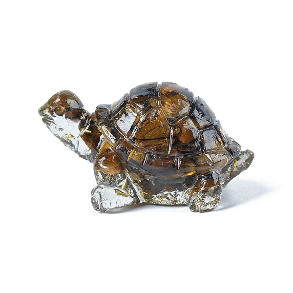 PandaHall Resin Turtle Display Decoration, with Gold Foil and Natural Tiger Eye Chips inside Statues for Home Office Decorations, 50x30x27mm...
PandaHall Resin Turtle Display Decoration, with Gold Foil and Natural Tiger Eye Chips inside Statues for Home Office Decorations, 50x30x27mm...