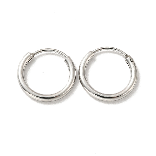 PandaHall 201 Stainless Steel Huggie Hoop Earrings, with 304 Stainless Steel Pins, Stainless Steel Color, 12 Gauge, 16x2mm, Pin: 0.8mm 201...
PandaHall 201 Stainless Steel Huggie Hoop Earrings, with 304 Stainless Steel Pins, Stainless Steel Color, 12 Gauge, 16x2mm, Pin: 0.8mm 201...
