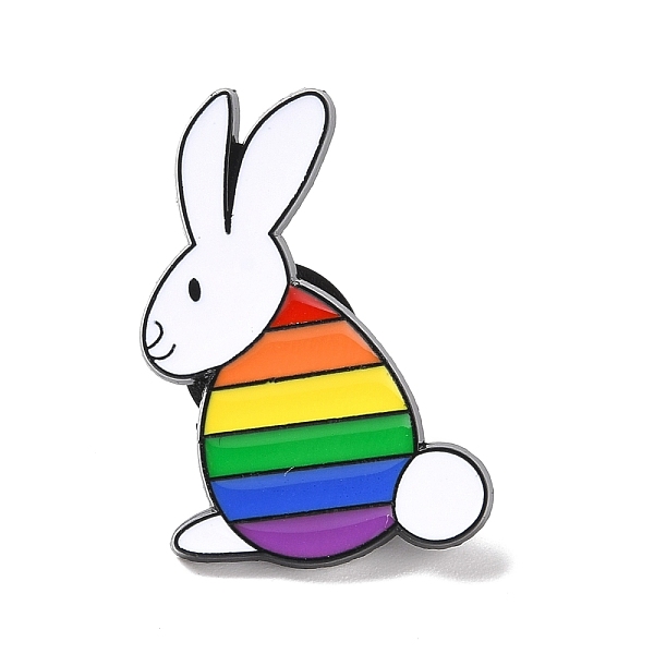 PandaHall Rainbow Pride Rabbit Enamel Pin, Animal Alloy Badge for Backpack Clothing, Electrophoresis Black, Colorful, 28x19x2mm, Pin: 1mm...
PandaHall Rainbow Pride Rabbit Enamel Pin, Animal Alloy Badge for Backpack Clothing, Electrophoresis Black, Colorful, 28x19x2mm, Pin: 1mm...