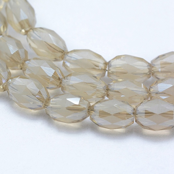 PandaHall Electroplate Glass Beads, Pearl Luster Plated, Faceted, Oval, Beige, 10.5x7.5mm, Hole: 1.2mm Glass Oval Yellow
PandaHall Electroplate Glass Beads, Pearl Luster Plated, Faceted, Oval, Beige, 10.5x7.5mm, Hole: 1.2mm Glass Oval Yellow