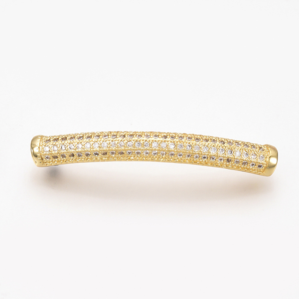 PandaHall Brass Micro Pave Cubic Zirconia Tube Beads, Hollow, Clear, Golden, 39x5mm, Hole: 2.5mm Brass+Cubic Zirconia Tube Clear
PandaHall Brass Micro Pave Cubic Zirconia Tube Beads, Hollow, Clear, Golden, 39x5mm, Hole: 2.5mm Brass+Cubic Zirconia Tube Clear