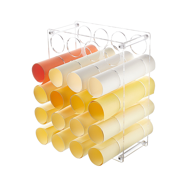 PandaHall 20-Hole Vinyl Roll Storage Rack, Roll Organizer Holder, Clear, Rectangle: 31x25x0.4cm, Inner Diameter: 5cm, about 15pcs/set...
PandaHall 20-Hole Vinyl Roll Storage Rack, Roll Organizer Holder, Clear, Rectangle: 31x25x0.4cm, Inner Diameter: 5cm, about 15pcs/set...
