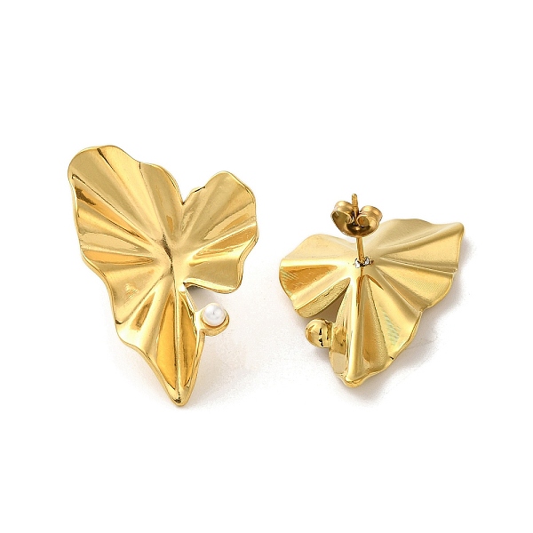 PandaHall 304 Stainlee Steel with Plastic Pearl Studs Earring, Heart, Real 18K Gold Plated, 34x25mm 304 Stainless Steel Heart White
PandaHall 304 Stainlee Steel with Plastic Pearl Studs Earring, Heart, Real 18K Gold Plated, 34x25mm 304 Stainless Steel Heart White