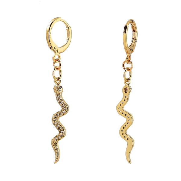 PandaHall Brass Micro Pave Cubic Zirconia Huggie Hoop Earrings, Snake, Golden, 48mm, Pin: 0.8mm Brass Snake
PandaHall Brass Micro Pave Cubic Zirconia Huggie Hoop Earrings, Snake, Golden, 48mm, Pin: 0.8mm Brass Snake