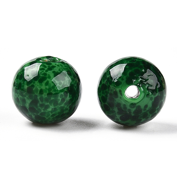 PandaHall Handmade Normal Lampwork Beads, Round with Fleck, Green, 14mm, Hole: 1.6~2mm Lampwork Round Green
PandaHall Handmade Normal Lampwork Beads, Round with Fleck, Green, 14mm, Hole: 1.6~2mm Lampwork Round Green