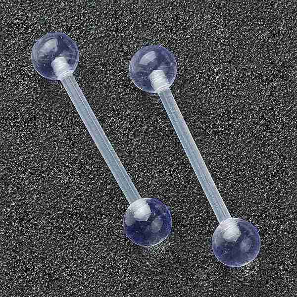 PandaHall Acrylic Tongue Rings, Straight Barbell, Tongue Piercing Jewelry, Clear, 30x6mm, Bar Length: 3/4"(18.5mm), Pin: 15 Gauge(1.5mm)...
PandaHall Acrylic Tongue Rings, Straight Barbell, Tongue Piercing Jewelry, Clear, 30x6mm, Bar Length: 3/4"(18.5mm), Pin: 15 Gauge(1.5mm)...