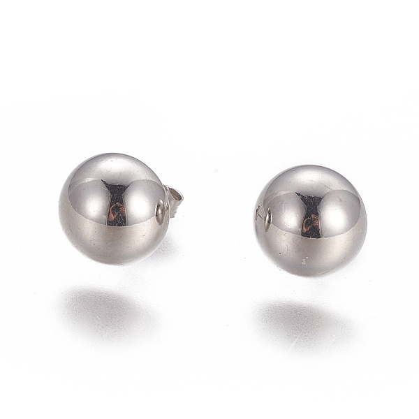 PandaHall 304 Stainless Steel Stud Earrings, Hypoallergenic Earrings, with Ear Nuts/Earring Back, Half Round/Dome, Stainless Steel Color...
PandaHall 304 Stainless Steel Stud Earrings, Hypoallergenic Earrings, with Ear Nuts/Earring Back, Half Round/Dome, Stainless Steel Color...