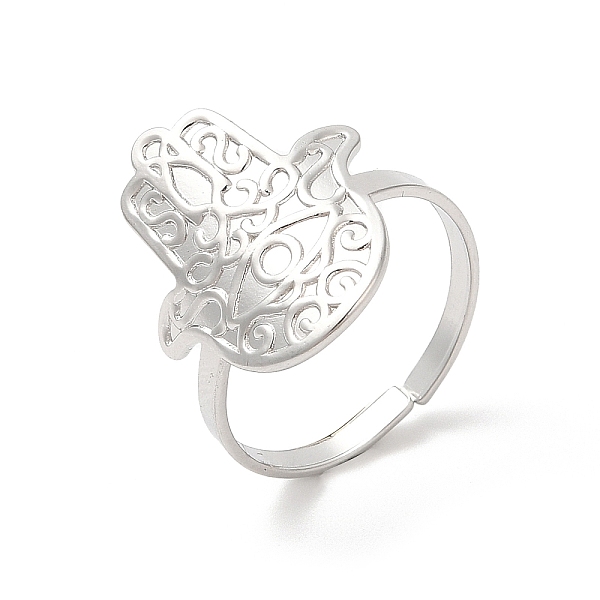 PandaHall 304 Stainless Steel Cuff Finger Rings, Hamsa Hand Open Rings for Women, Stainless Steel Color, US Size 7 1/4(17.5mm) 304 Stainless...
PandaHall 304 Stainless Steel Cuff Finger Rings, Hamsa Hand Open Rings for Women, Stainless Steel Color, US Size 7 1/4(17.5mm) 304 Stainless...