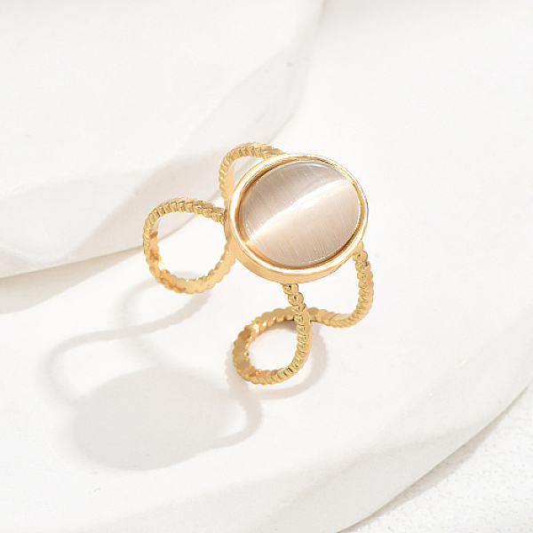 PandaHall Cat Eye Open Cuff Rings, Oval, Golden, Inner Diameter: 16mm Cat Eye Oval Orange
PandaHall Cat Eye Open Cuff Rings, Oval, Golden, Inner Diameter: 16mm Cat Eye Oval Orange