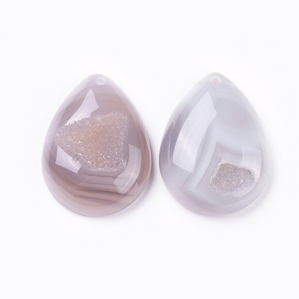 PandaHall Natural Druzy Agate Pendants, Teardrop, 39~39.5x29.5~30x11mm, Hole: 1.6~2mm Natural Agate Teardrop
PandaHall Natural Druzy Agate Pendants, Teardrop, 39~39.5x29.5~30x11mm, Hole: 1.6~2mm Natural Agate Teardrop