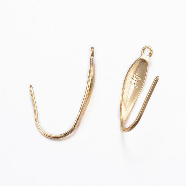 PandaHall 316 Surgical Stainless Steel Earring Hooks, with Vertical Loop, Real 18K Gold Plated, 20x4.5x1mm, Hole: 1.2mm, Pin: 0.8mm 316...
PandaHall 316 Surgical Stainless Steel Earring Hooks, with Vertical Loop, Real 18K Gold Plated, 20x4.5x1mm, Hole: 1.2mm, Pin: 0.8mm 316...