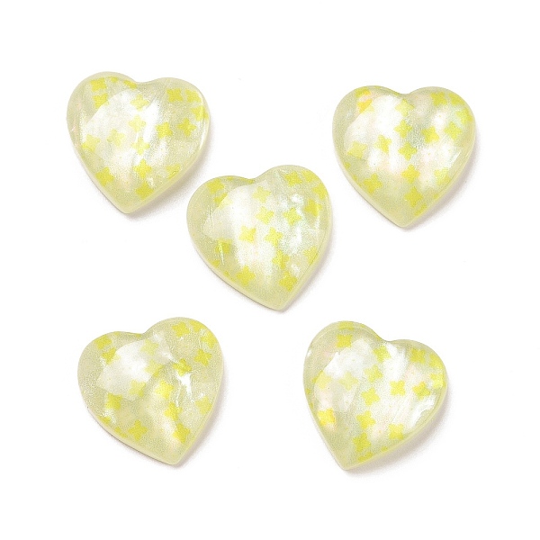 PandaHall Printed Opaque Resin Cabochons, Heart, Yellow, Star Pattern, 14x14x4mm Resin Star Yellow
PandaHall Printed Opaque Resin Cabochons, Heart, Yellow, Star Pattern, 14x14x4mm Resin Star Yellow